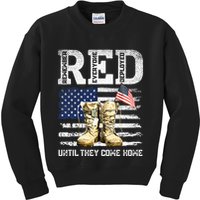 RED Friday Remember Everyone Deployed Every Friday Veterans Kids Sweatshirt