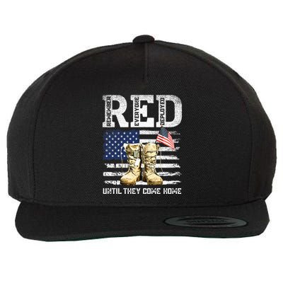 RED Friday Remember Everyone Deployed Every Friday Veterans Wool Snapback Cap