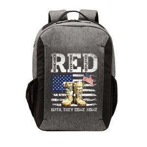 RED Friday Remember Everyone Deployed Every Friday Veterans Vector Backpack