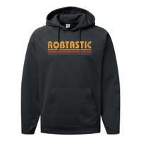 Robtastic Funny Retro First Name Rob Robert Performance Fleece Hoodie