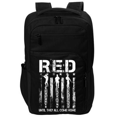 Red Friday Remember Everyone Deployed Impact Tech Backpack