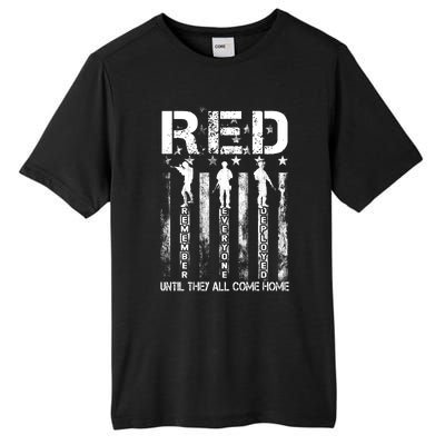 Red Friday Remember Everyone Deployed Tall Fusion ChromaSoft Performance T-Shirt