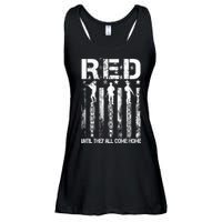 Red Friday Remember Everyone Deployed Ladies Essential Flowy Tank