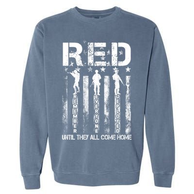 Red Friday Remember Everyone Deployed Garment-Dyed Sweatshirt