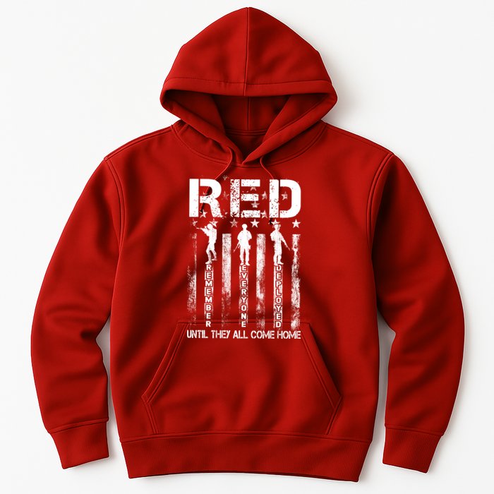 Red Friday Remember Everyone Deployed Hoodie