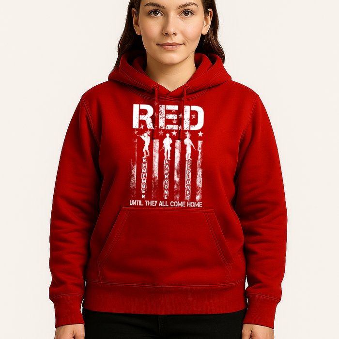 Red Friday Remember Everyone Deployed Hoodie