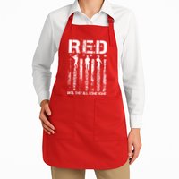 Red Friday Remember Everyone Deployed Apron