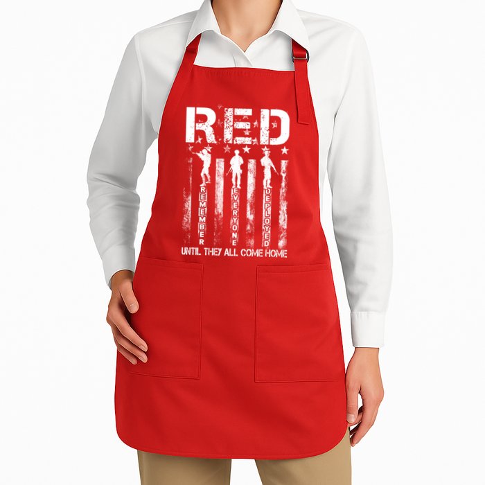 Red Friday Remember Everyone Deployed Apron