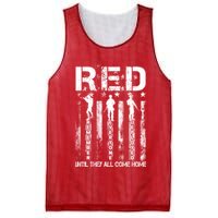 Red Friday Remember Everyone Deployed Mesh Reversible Basketball Jersey Tank