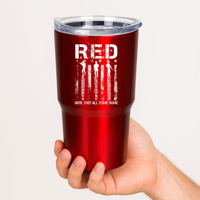 Red Friday Remember Everyone Deployed Tumbler