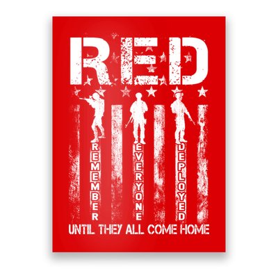 Red Friday Remember Everyone Deployed Poster