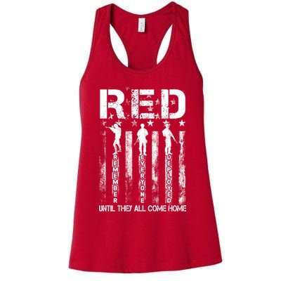 Red Friday Remember Everyone Deployed Womens Tank Top