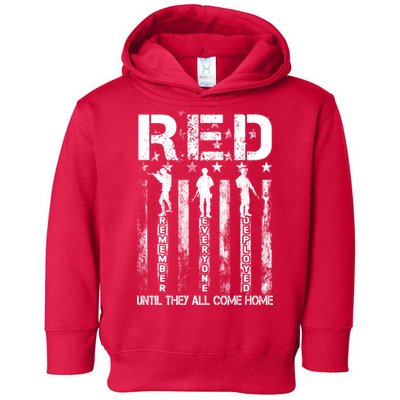 Red Friday Remember Everyone Deployed Toddler Hoodie
