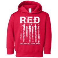 Red Friday Remember Everyone Deployed Toddler Hoodie