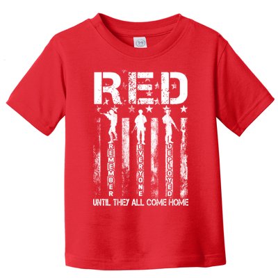 Red Friday Remember Everyone Deployed Toddler T-Shirt