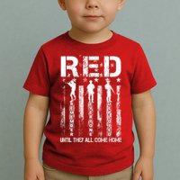 Red Friday Remember Everyone Deployed Toddler T-Shirt