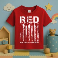Red Friday Remember Everyone Deployed Toddler T-Shirt