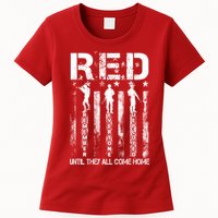 Red Friday Remember Everyone Deployed Womens T-Shirt