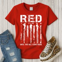 Red Friday Remember Everyone Deployed Womens T-Shirt