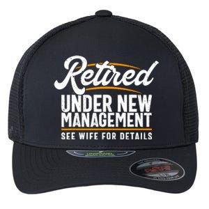 RetiredS Funny Retirement Retired Dad Retirement Flexfit Unipanel Trucker Cap