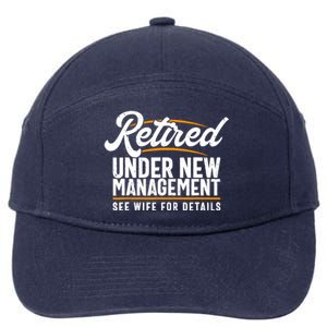 RetiredS Funny Retirement Retired Dad Retirement 7-Panel Snapback Hat