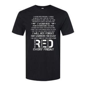 Red Friday Remember The Deployed Military Troops Poem Softstyle CVC T-Shirt