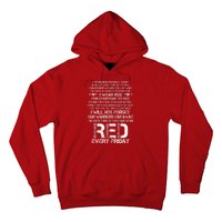 Red Friday Remember The Deployed Military Troops Poem Hoodie