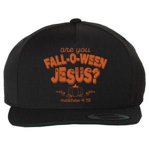 Retro Fall Religious Are You Falloween Jesus Christian Wool Snapback Cap