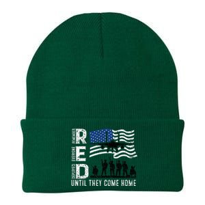 Red Friday Remember Everyone Deployed Until Come Knit Cap Winter Beanie