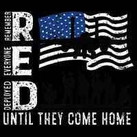Red Friday Remember Everyone Deployed Until Come Stripe Pom Pom Beanie