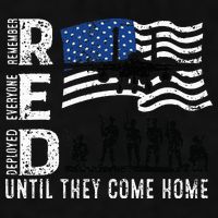 Red Friday Remember Everyone Deployed Until Come Ladies PosiCharge Tri-Blend Wicking Tank