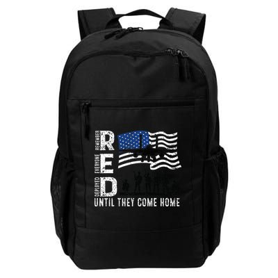 Red Friday Remember Everyone Deployed Until Come Daily Commute Backpack