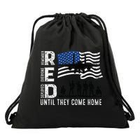 Red Friday Remember Everyone Deployed Until Come Drawstring Bag