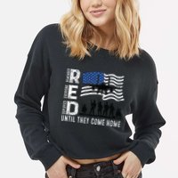Red Friday Remember Everyone Deployed Until Come Cropped Pullover Crew