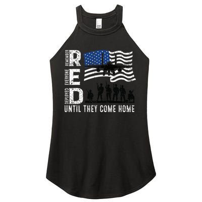 Red Friday Remember Everyone Deployed Until Come Women's Perfect Tri Rocker Tank