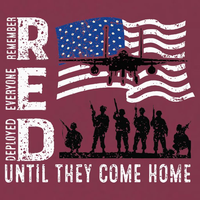 Red Friday Remember Everyone Deployed Until Come 16oz Travel Tumbler