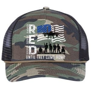 Red Friday Remember Everyone Deployed Until Come Retro Rope Trucker Hat Cap