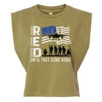 Red Friday Remember Everyone Deployed Until Come Garment-Dyed Women's Muscle Tee