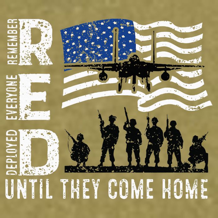 Red Friday Remember Everyone Deployed Until Come Garment-Dyed Women's Muscle Tee