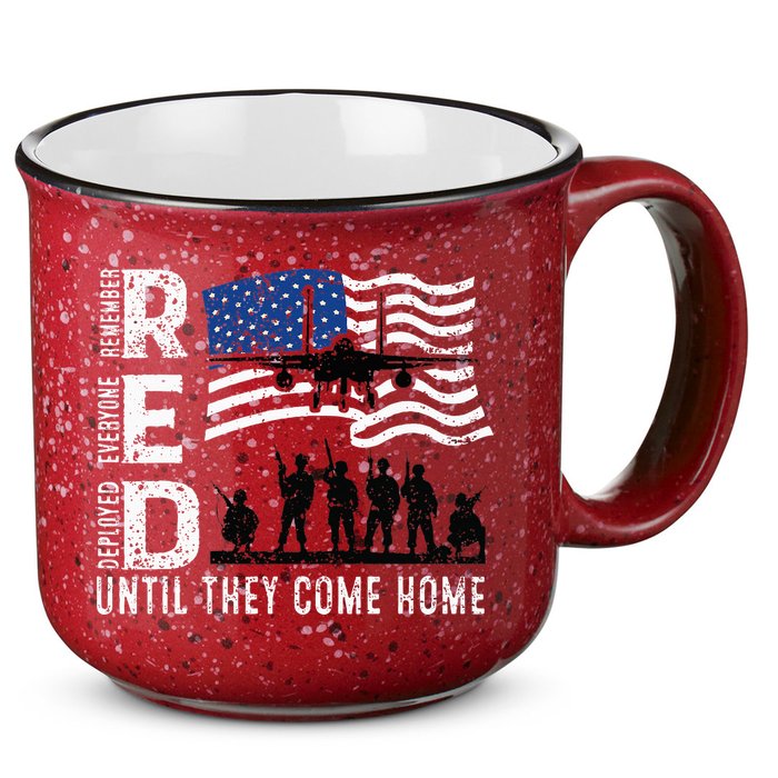 Red Friday Remember Everyone Deployed Until Come 15oz Campfire Ceramic Mug