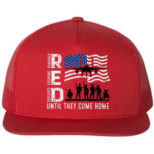 Red Friday Remember Everyone Deployed Until Come Flat Bill Trucker Hat