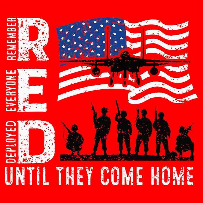 Red Friday Remember Everyone Deployed Until Come 16 in Basic Backpack
