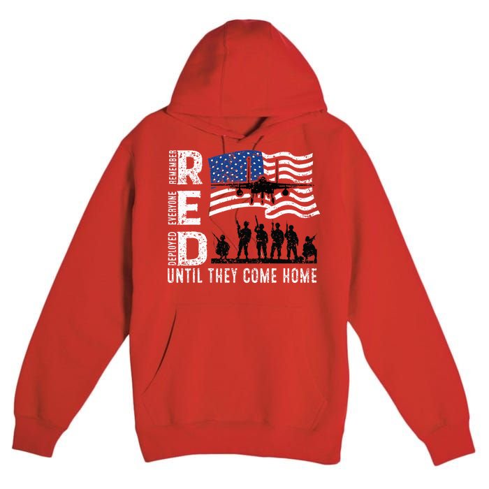Red Friday Remember Everyone Deployed Until Come Premium Pullover Hoodie