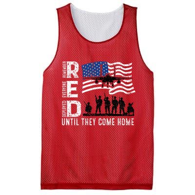 Red Friday Remember Everyone Deployed Until Come Mesh Reversible Basketball Jersey Tank