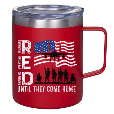Red Friday Remember Everyone Deployed Until Come 12oz Stainless Steel Coffee Mug