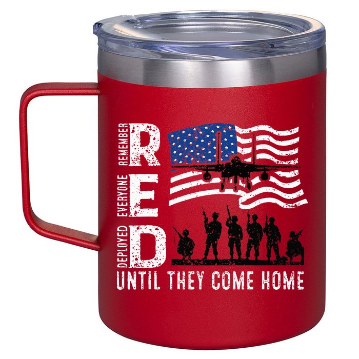 Red Friday Remember Everyone Deployed Until Come 12oz Stainless Steel Coffee Mug