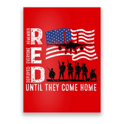 Red Friday Remember Everyone Deployed Until Come Poster