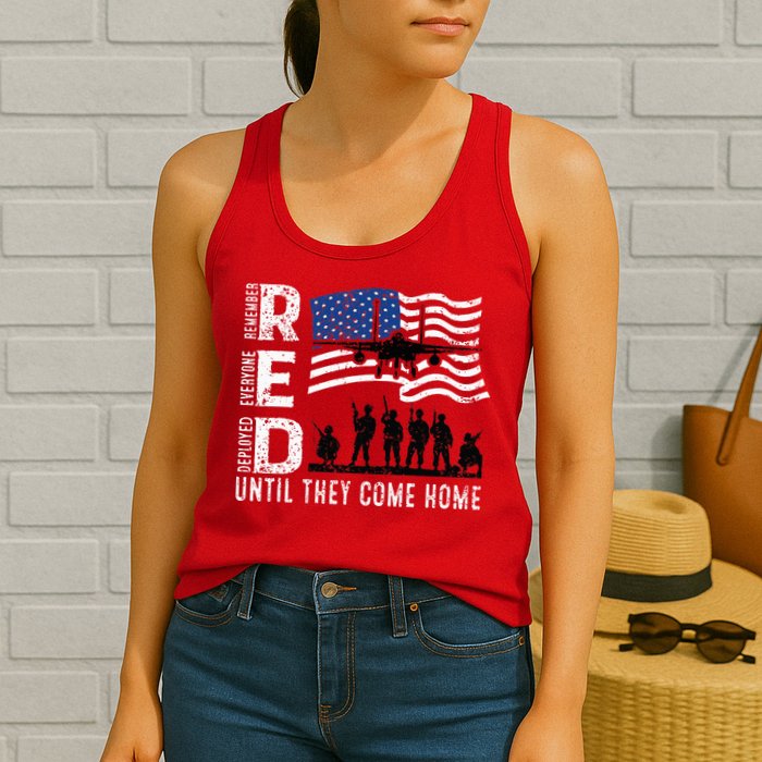 Red Friday Remember Everyone Deployed Until Come Womens Tank Top
