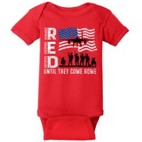 Red Friday Remember Everyone Deployed Until Come Baby Bodysuit