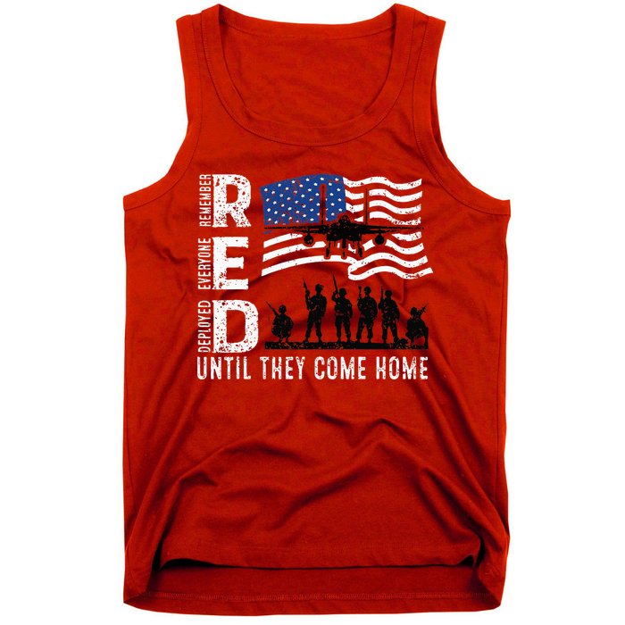 Red Friday Remember Everyone Deployed Until Come Tank Top